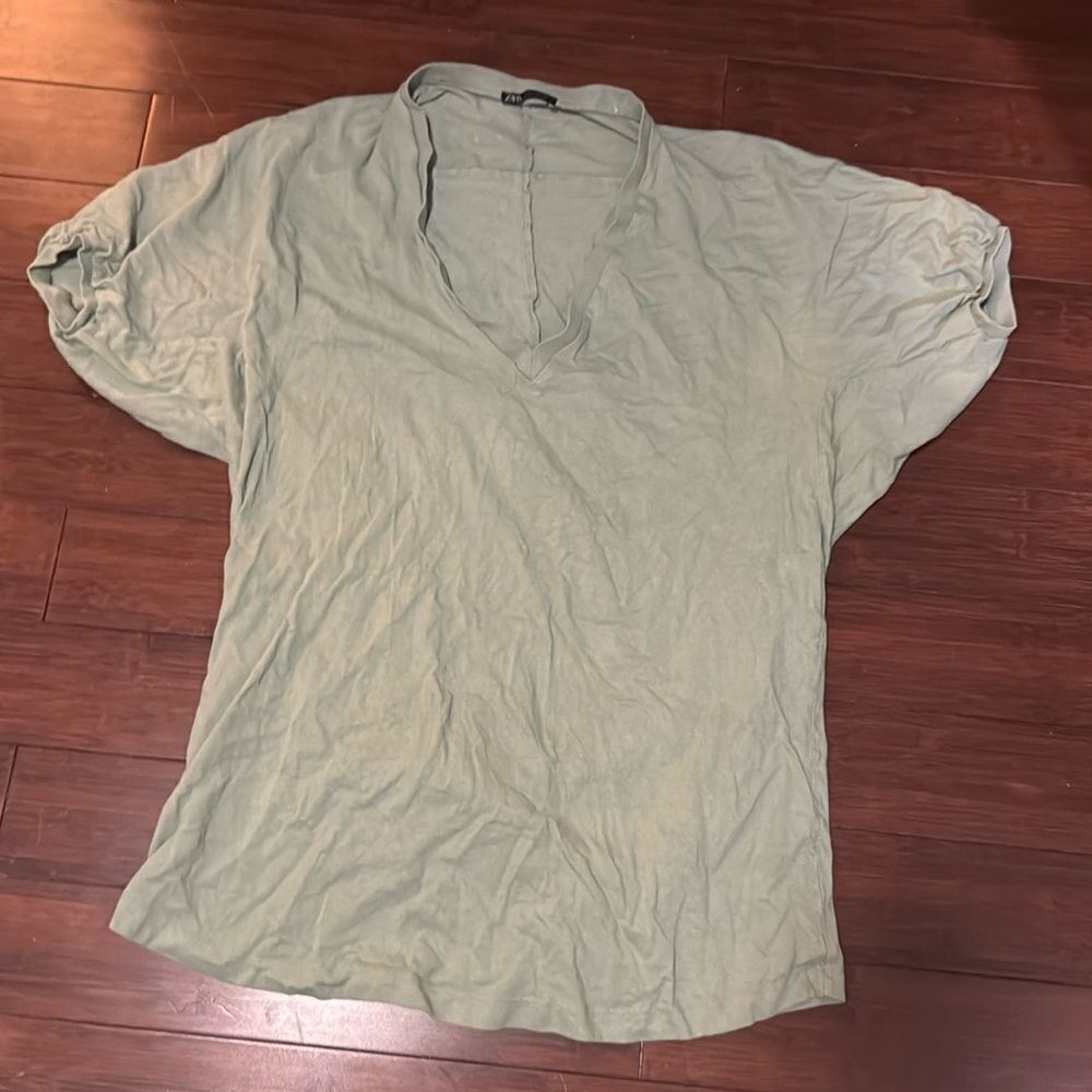 Oversized T Shirt Dress - ZARA Grey T Shirt - Dress - Size Medium - Like New 🩷